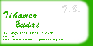 tihamer budai business card